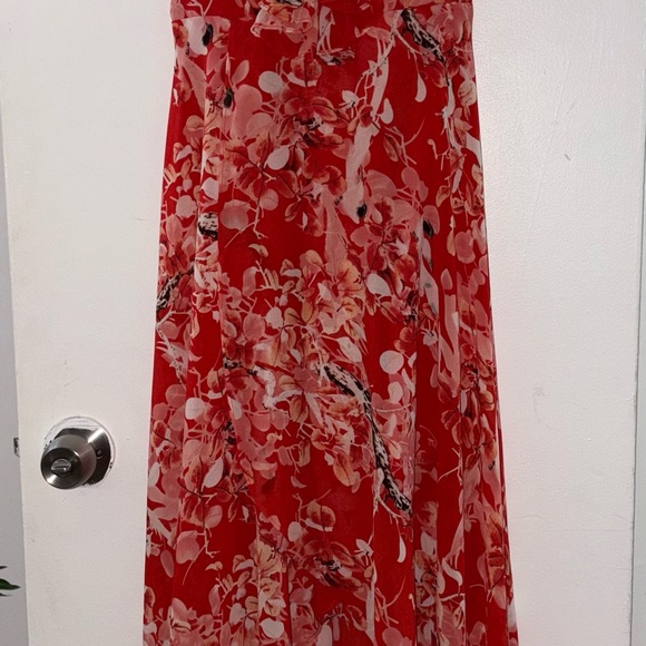 Floral Red Dress - Picture 3 of 6